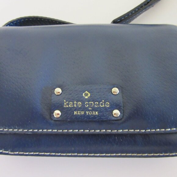 KATE SPADE Blue Mini Crossbody Purse - Picture 1 of 6